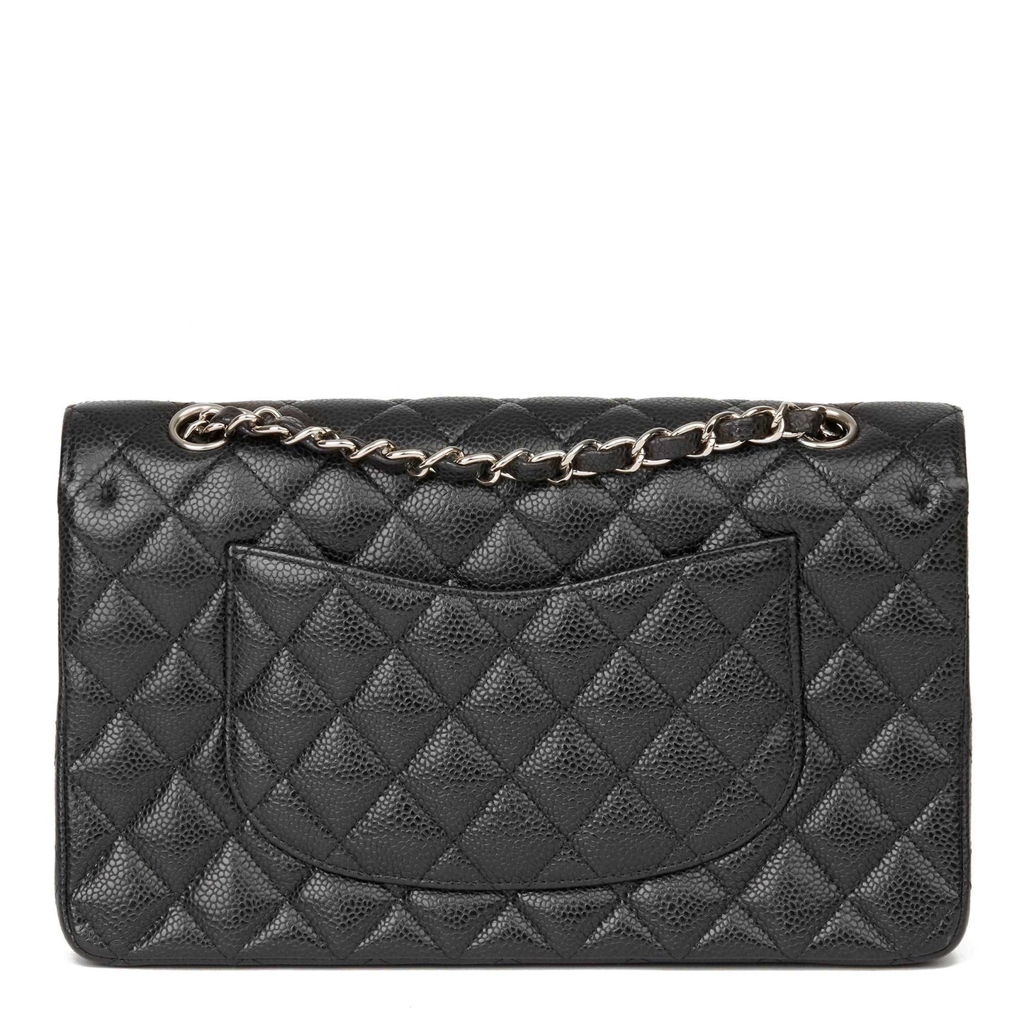 Chanel classic Flap bag with Silver hardware