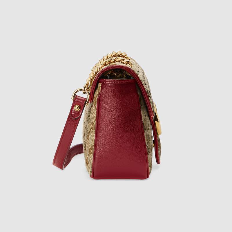 GG Marmont small shoulder bag Red Leather