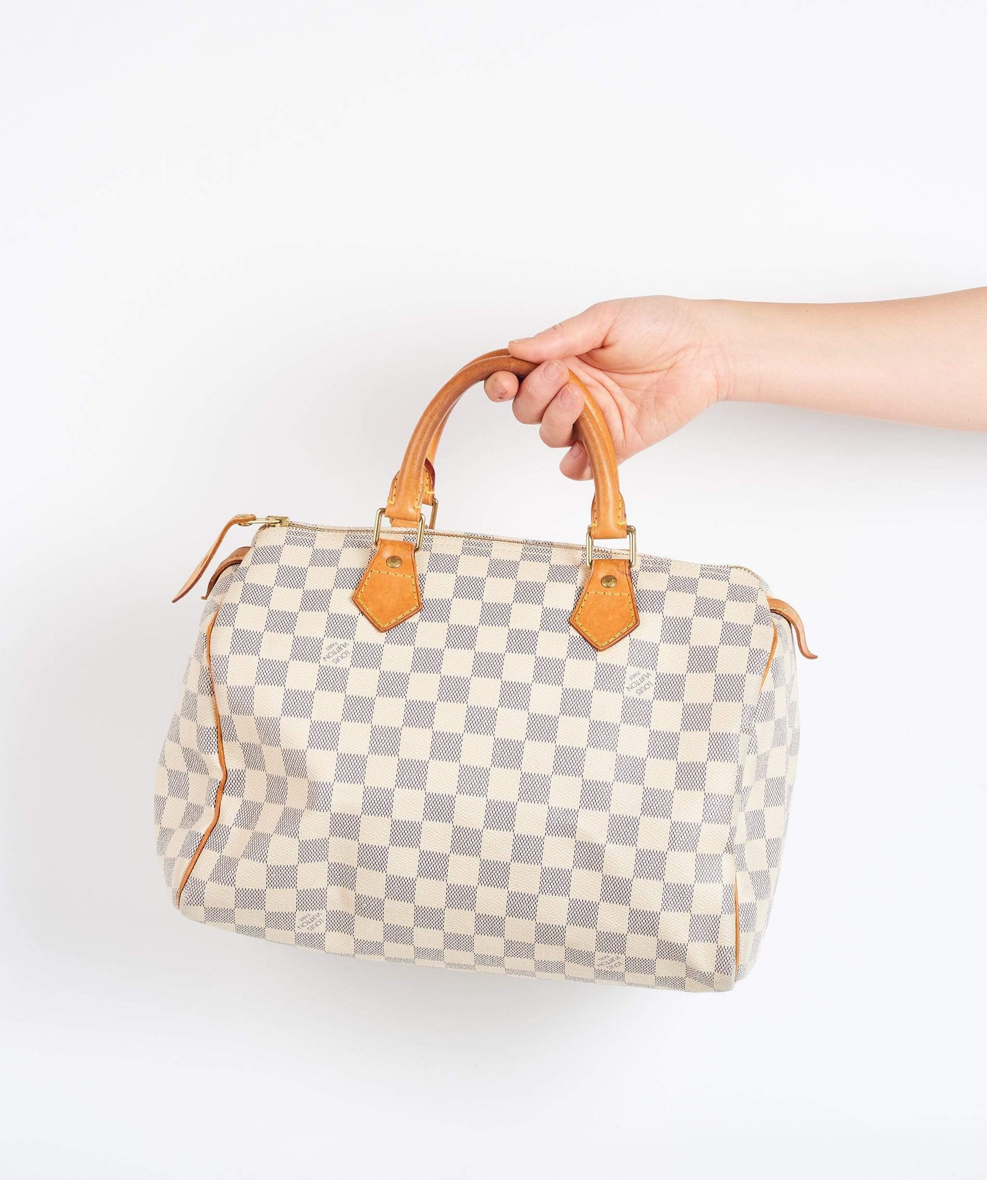 LOUIS VUITTON Damier Azur Speedy 30 Hand Bag LV DU2029 - Cap N Wrap