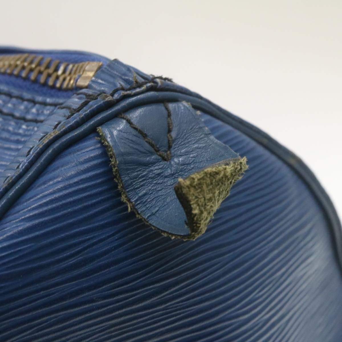 LOUIS VUITTON Epi Keepall 55 Boston Bag Blue VI1920 - Cap N Wrap