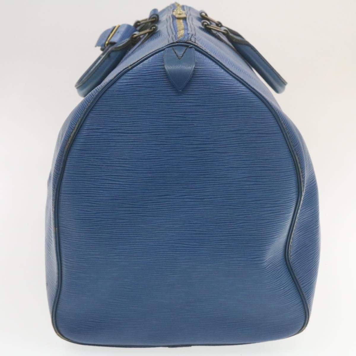 LOUIS VUITTON Epi Keepall 55 Boston Bag Blue VI1920 - Cap N Wrap