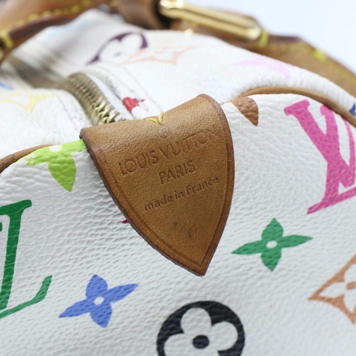 LOUIS VUITTON Monogram Murakami White Speedy 30 Hand Bag SP0013 - Cap N Wrap