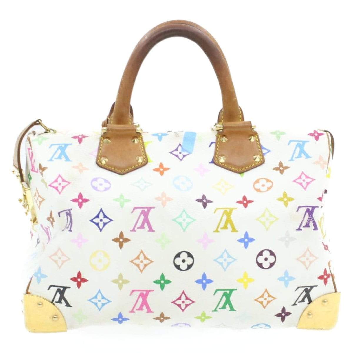 LOUIS VUITTON Monogram Murakami White Speedy 30 Hand Bag SP0013 - Cap N Wrap