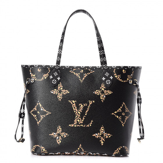 Louis Vuitton Giant Jungle Monogram Neverfull Black M44676