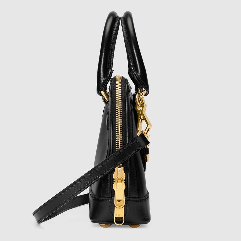 Gucci Horsebit 1955 mini top handle bag Black leather