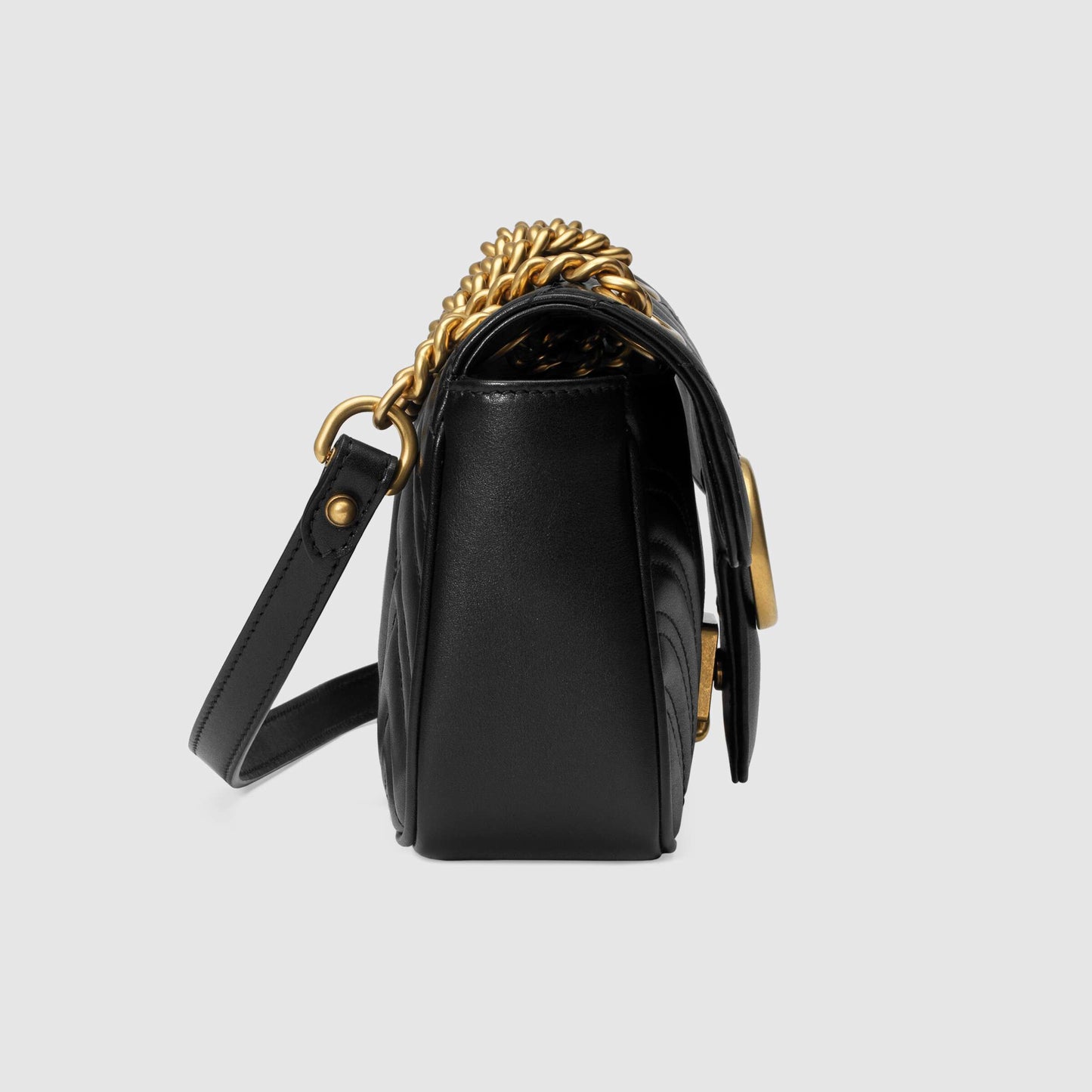 GG Marmont matelassé mini bag Black Leather