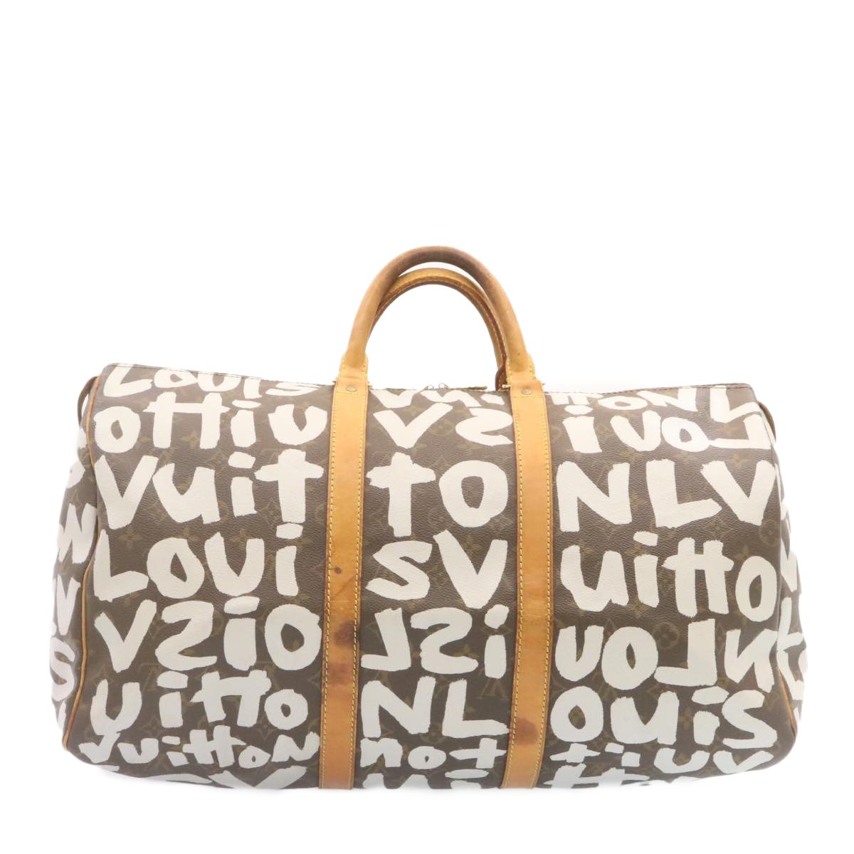 LOUIS VUITTON Monogram Graffiti Keepall 50 Boston Bag - AWL1430 - Cap N Wrap